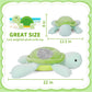 Florviv Weighted Turtle Stuffed Animals Weighted Sea Turtle Plush Toy 22'' 4.2Lb Cute Tortoise Hugging Dolls Plushies Pillows Fo