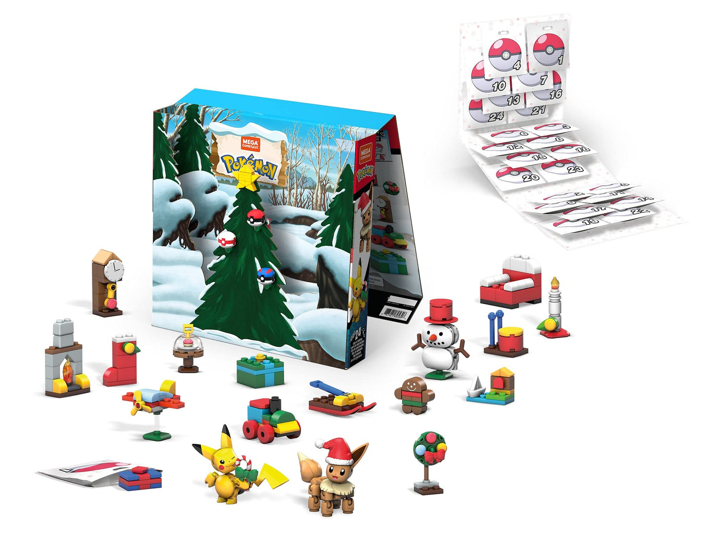 Mega Construx Pokemon Holiday Calendar Advent Calendar Building Set
