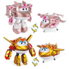 Super Wings Transformable Toys Playset, 5 in Golden Boy and Golden Girl Airplane Transforming Figures Toys Set, 2 in 1 Mode Resc
