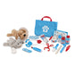 Melissa & Doug Examine and Treat Pet Vet Pretend Play Set with Plush Dog and Cat (24 Pcs) Kids Veterinary Play Set, Veterinarian
