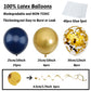 Zerodeco Birthday Decorations, Navy Blue Gold Birthday Party Decorations Happy Birthday Banner Pompoms Balloon For Boys Girls Me
