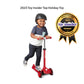 Flyer Glider Jr., Radio Flyer Lean To Steer Toddler Scooter, Red, For Kids Ages 2-5 Years