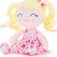 Gloveleya Doll Baby Dolls Soft Rag Doll Baby Girl Gifts Curly Spring Girl - Yellow Hair Ice Cream 12Inches