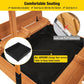 Aivituvin Kids Sand Boxes With Canopy Sandboxes With Covers Foldable Bench Seats, Children Outdoor Wooden Playset - Upgrade Retr