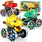 Dinosaur Monster Trucks for Toddlers 2-4:Toy Cars 3 Pack for Toddler Age 1-3,Light-Up Truck with Moving Mouth, Fun Car Toys for 