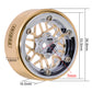 Injora Moduwheel 1.3    Negative Offset Brass & Aluminum Beadlock Wheels Rim For 1/18 1/24 Rc Crawlers Trx4M Scx24 Upgrade