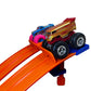 Hot Wheels Compatible Clamp W 4 Lane Start Gate (Blue/Orange)