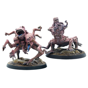 Modiphius: Fallout: Wasteland Warfare: Super Mutants - Centaurs - 2 Figures, Forged In Fire Wave, 32Mm Multi-Part Resin Unpainted Miniatures,Grey