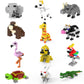 Jellydog Toy Mini Building Blocks Animals,Party Favors For Kids,12 In 1 Stem Toys Building Sets, Assorted Mini Animals Building