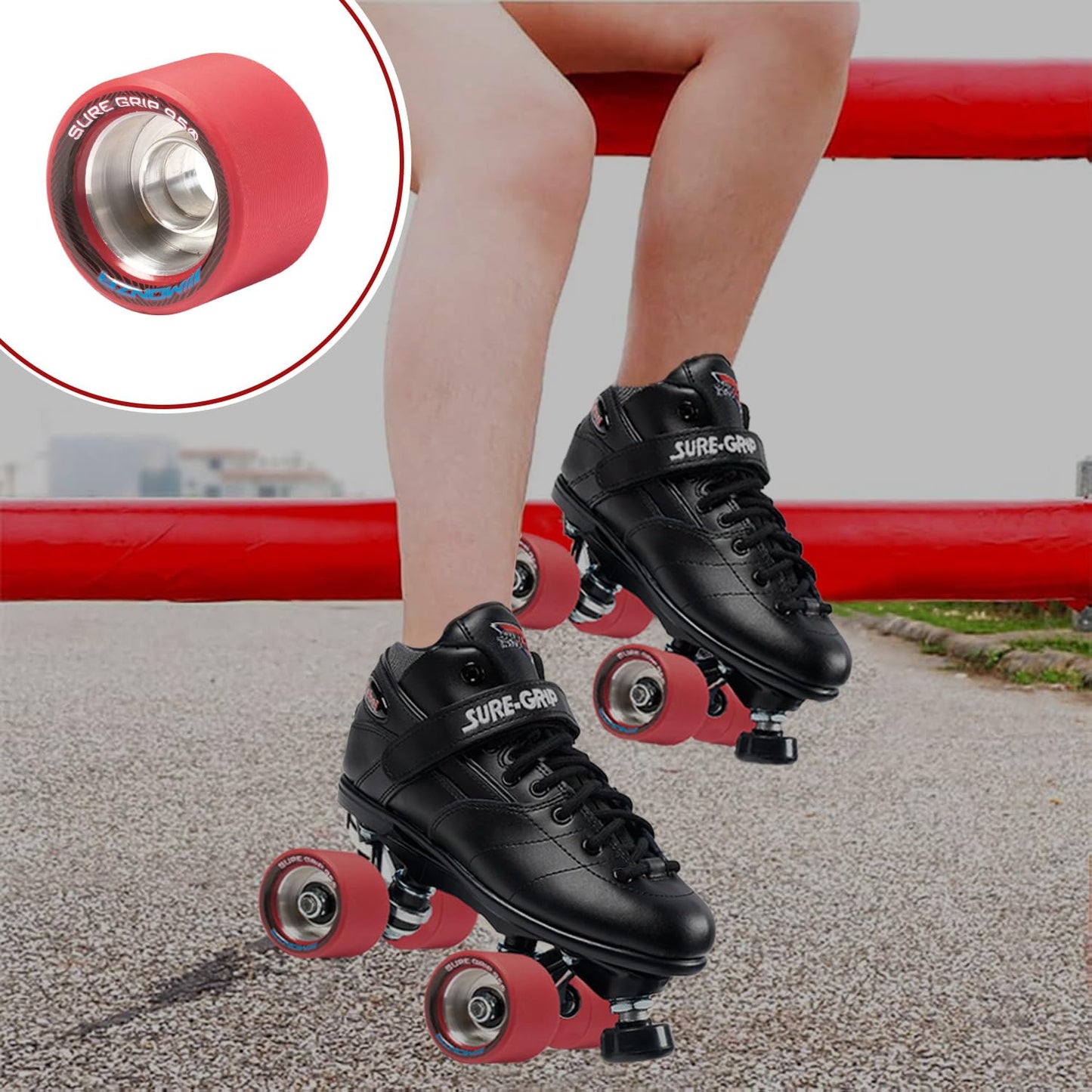 Monza Sure-Grip Wheels (Red 95A)
