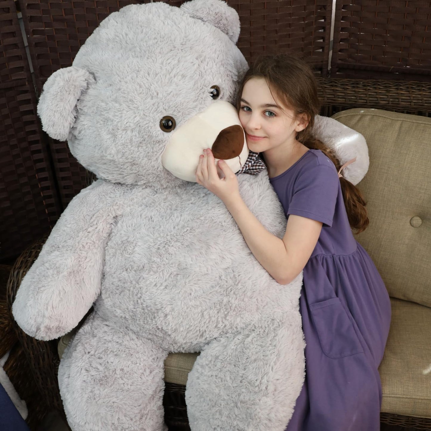 Toys Studio Giant Teddy Bear 4 Feet Tall, 47Inch Big Teddy Bear For Girls Kids Birthday Christmas Valentine'S Day, Baby Shower D