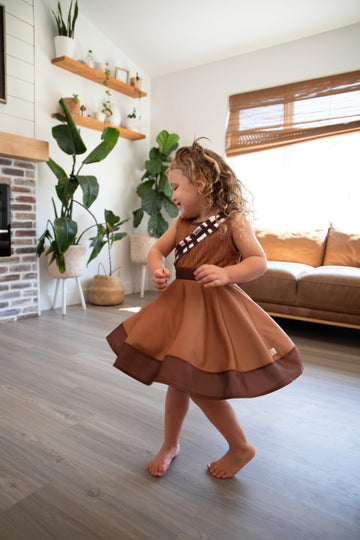 Little Adventures Galactic Fuzzball Twirl Dress Up Costume - Machine Washable Child Pretend Play Party Dress (Size 4)