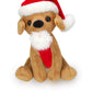 Plushland Xmas Pawpal with Santa Hat Stuffed Animals Plush Puppet Dog 8 Inches for Kids - A Perfect Christmas Day Gift on This Holiday for Babies (Labrador)