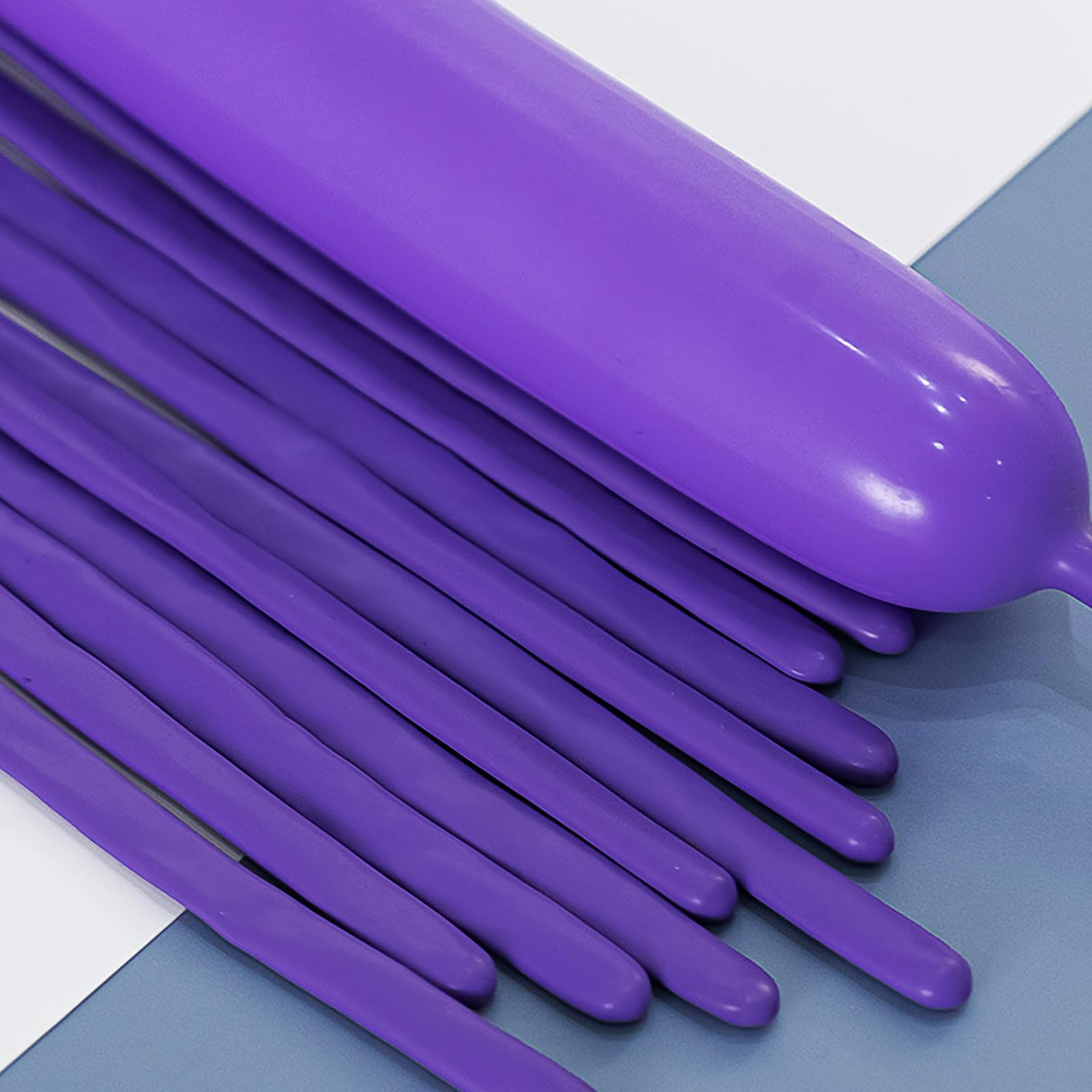 260 Balloons Purple, Thickened 100 Pack Long Balloons Twisting Skinny Magic Balloons For Balloon Arch Animals Clown Kids Birthda