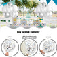 White And Silver Balloons, 60 Pcs Silver And White Balloons Set With Chrome Silver Confetti Metallic Silver Balloons, Globos Pla