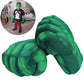 Superhero Gloves For Kids Superhero Toy Superhero Hands Kids Soft Plush Superhero Fists Cosplay For Boy Christmas Halloween Birthday Gift (Green)