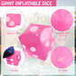 3 Pack Inflatable Dice Jumbo Giant Inflatable Dice Large Inflatable Dice Toy for Indoor Outdoor Broad Game Ludo Pool Party Favor