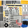 Zhx Technical Parts Beams Axles Connectors Bricks Sets - 457 Pieces, Chassis Frame Liftarm Push Rods For Technic Car Moc Building Block Toys