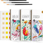 3Pack Watercolor Paint Coloring Books, 20-Page Pocket Painting Pictures Drawing Arts Set Graducation Birthday Gifts for Toddlers