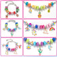 Happytime Charm Bracelet Making Kit For Girls Jewelry Making Supplies Beads Unicorn Mermaid Arts And Crafts Girls Toys Age 6-8