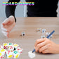 Blank Dice 16MM Acrylic Dice Write on White Cubes with Smoothed Surface Six-Sided Dice for Classroom Board Games DIY Sticker Cou