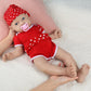 IVITA 18 inch Full Body Silicone Baby Doll - Realistic Newborn Girl Dolls for Kids, Birthday Gifts and Stress Relief for Adults