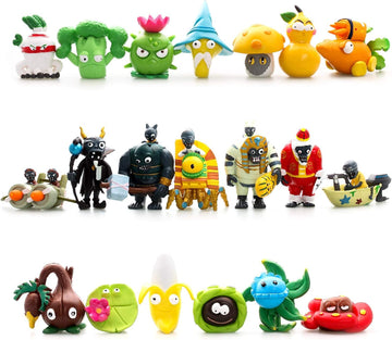 Maikerry 20 Piece Pvz Figure Toys Set, Mini Pvc Giant Zombies Toys, Great Gifts For Kids And Fans,Birthday And Party