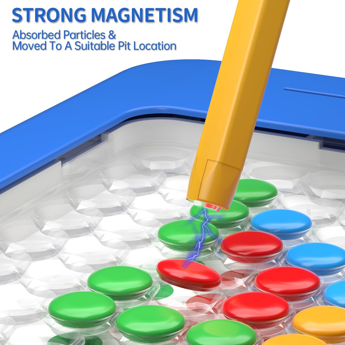 Large Magnetic Dots Board For Toddlers, Magnetic Drawing Board For Kids, Magnetic Dot Art With Magnetic Pen, Montessori Preschoo