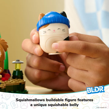Bldr Squishmallows Benny And Cam'S Outdoor Adventure Building Set - Cam The Cat And Benny The Bigfoot Buildable Figures - Squish