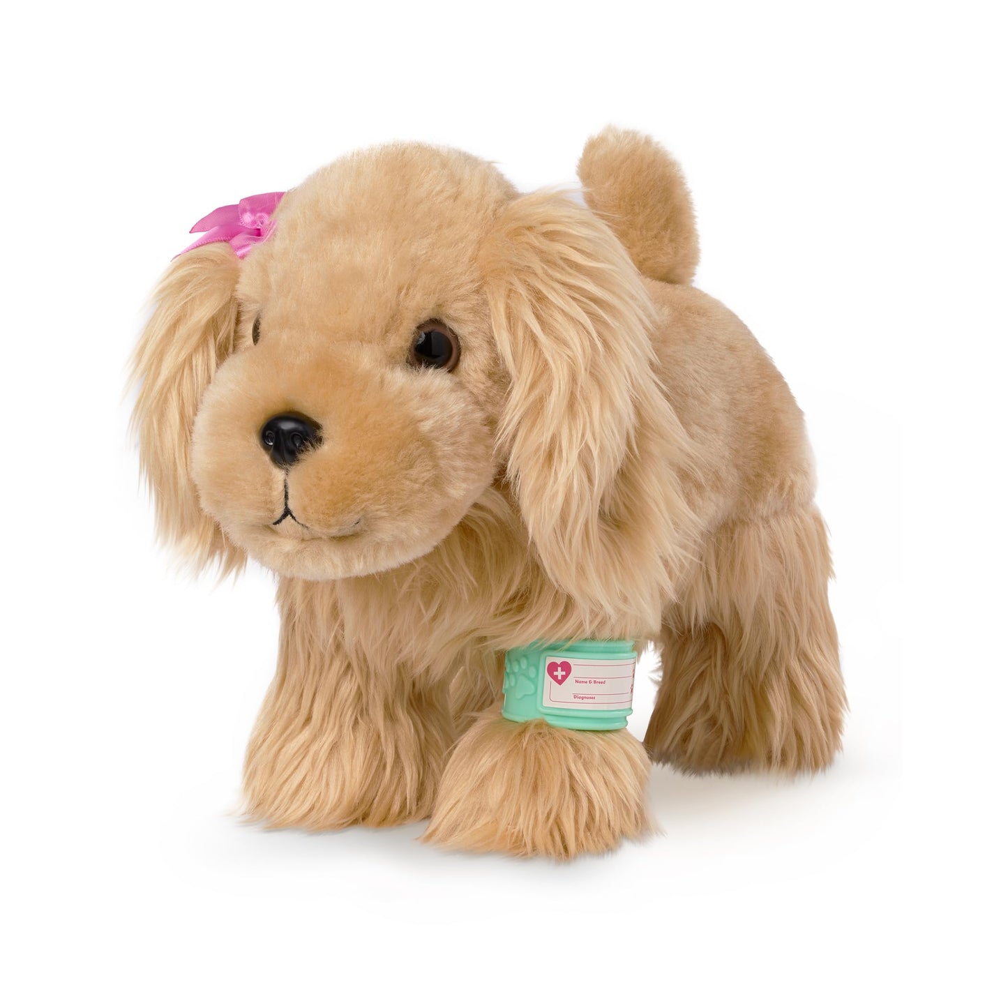 Pucci Pups - Plush Cocker Spaniel - Stuffed Animal - Carrier Bag - Stethoscope, Cast & More - Kids 3 Years + - Cocker Spaniel &