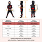 Zuffeloria Kids Ninja Costume with 7 Safe Plastic  - Boys Halloween Cosplay Outfit with Ninja decorative replica blade  Kunai  Shuriken & Accessories(M 8-10 years)