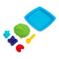 Kinetic Sand Sandbox Playset - 1lb Green Sand with 3 Molds, Ages 3+, Model 6060897