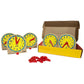 Carson Dellosa Mini Judy Clock Telling Time Clock Set, 12 Mini Judy Clocks, 4'' X 4'' Telling Time Teaching Clocks For Kids, Kin