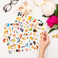 Cute Dog Stickers Puppy Pet Decal Sticker 780 Counts Party Gifts Goodie Bags Decor School Reward Animal Birthday Party Favors Vinyl Waterproof Dog Water Bottle Laptop Stickers Invitation Decor
