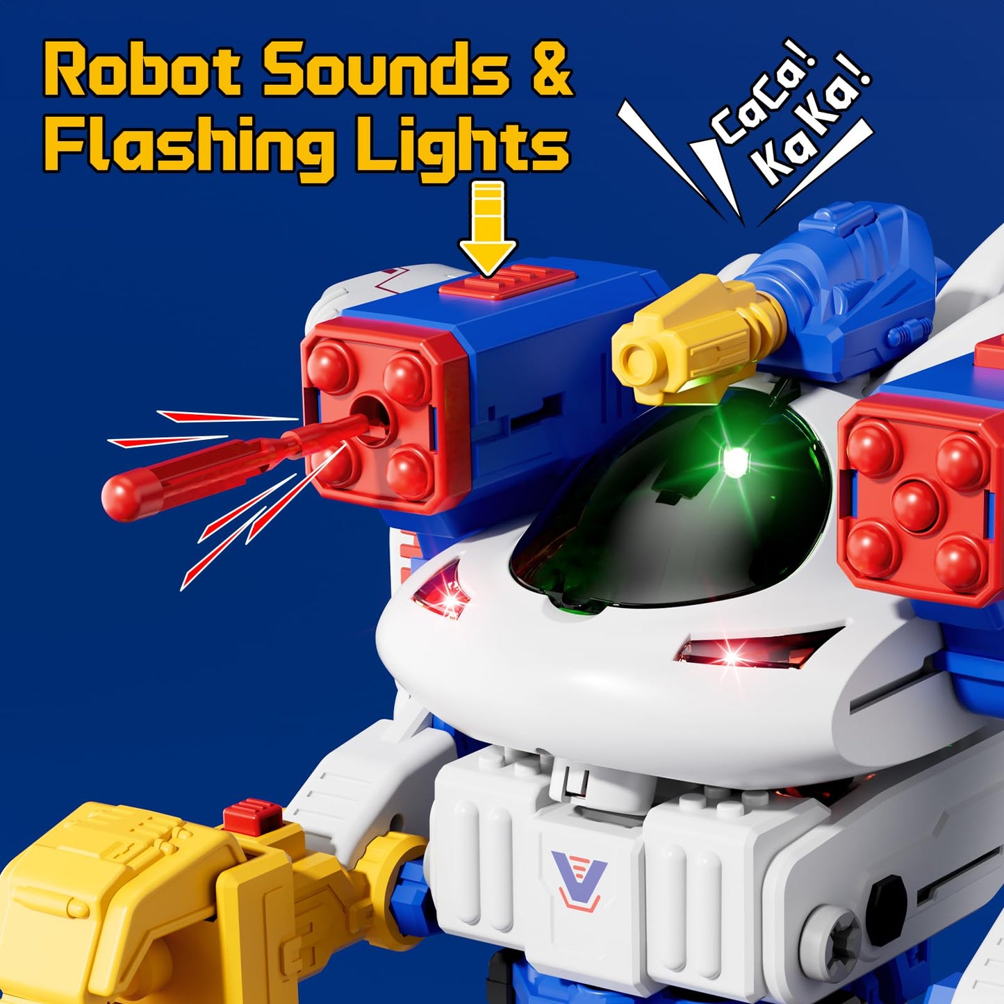 BLF FUN 50PCS Magnetic Transform Construction Toys for Boys Age 3-5, Aircraft Vehicle Toy Sets with Screw Tool, Magnetic Robot A