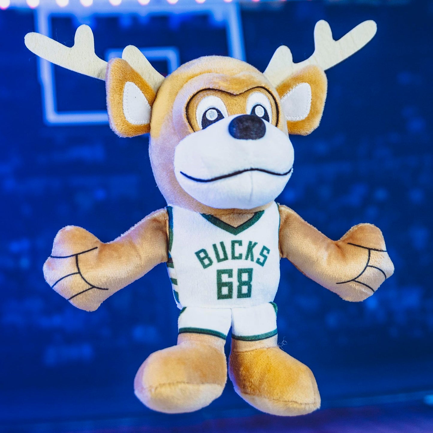 Bleacher Creatures Milwaukee Bucks Bango 8'' Nba Mascot Kuricha Sitting Plush - Soft Chibi Inspired Mascot