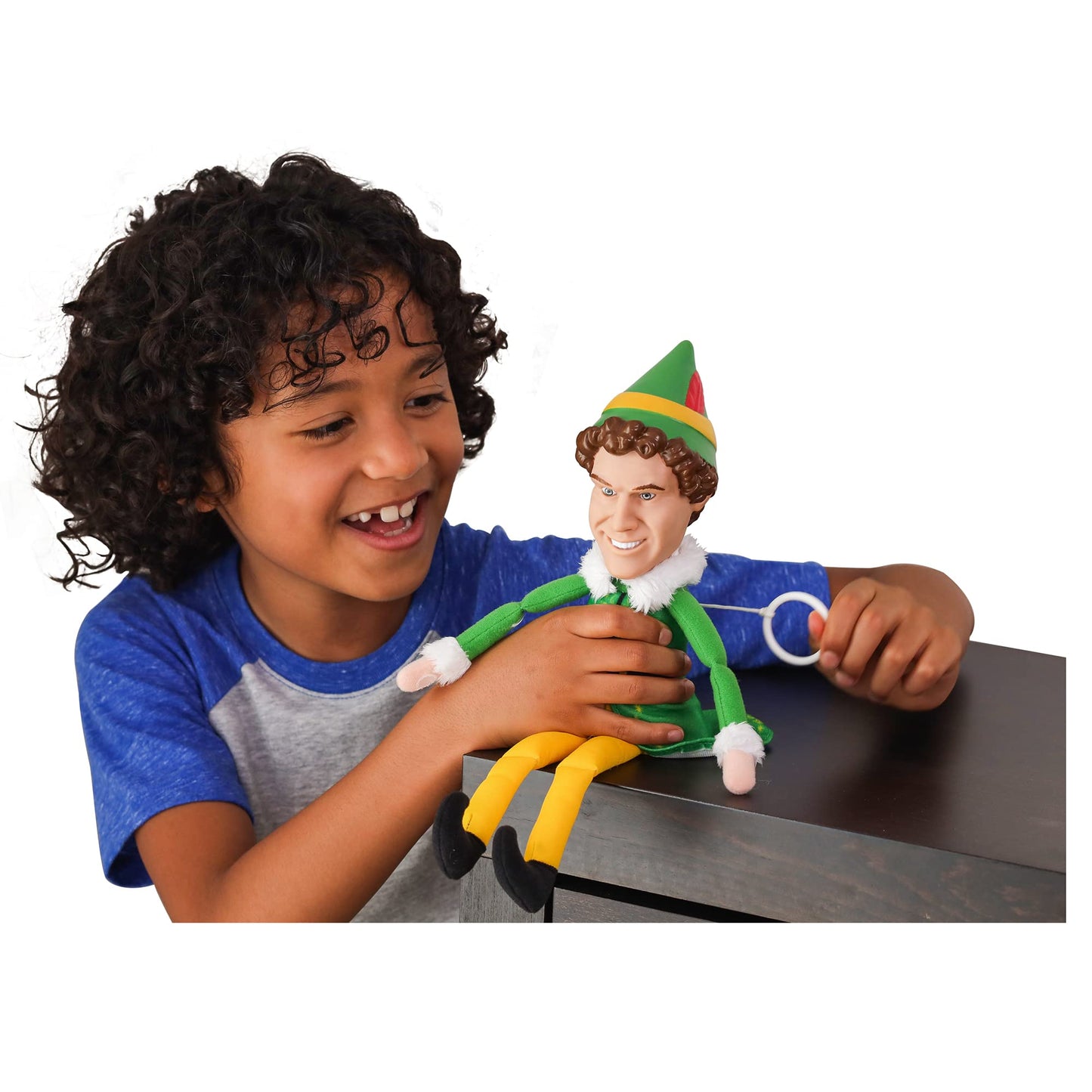 JAKKS Holiday Elf Buddy the Elf Plush Toy, 12-Inch Talking Doll with 15 Phrases, Soft Plush Material, Perfect for Christmas Decor