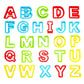 Rimobul Alphabet Dough Cutter Kit With 26 Capital Letters,Clay Dough Tools Set & Play Dough Non-Toxic Modeling 1 Inch-2 Inch, Assorted Colors