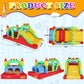 Whubefy 18X8.2Ft Large Bounce House For Big Kids 8-12, Blow Up Inflatable Obstacle Course With Slide Tunnels Jump Castle Bouncer