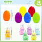 PARSUP 12PCS Easter Marble Eggs with Fidget Bunny for Easter Theme Party Favors, Supplies for Easter Egg Hunt, Basket Stuffers/F