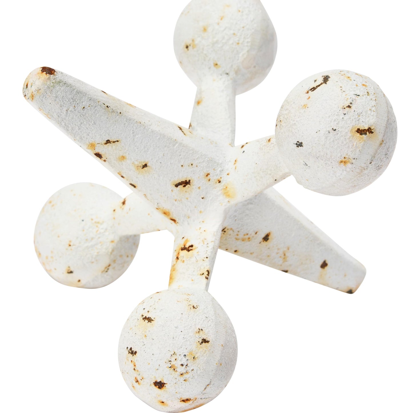 Creative Co-Op Cast Iron Jack Accent, White
