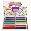 Colorations Jumbo Colored Pencils, Larger and Hexangonal Shaped for easy gripping, Set of 120 Pencils, 12 Colors, Kids Coloring 
