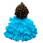 Kinnex Collections By Amanda 18' Porcelain Quince Anos Quinceanera Umbrella Last Doll Muneca Centerpiece ~ Kw18728 ~ (Turquoise)