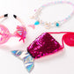 Funna Little Mermaid Costume For Girls Princess Dress Up With Accessories Wig Pink, 5T