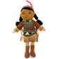 KINNEX Collections 14" Plush Native American Indian Rag Doll - DF14002 - Brown-Aruna