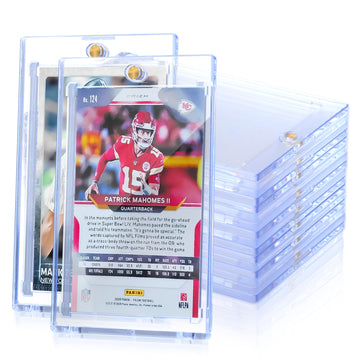 Qtyord 5 Pack 35Pt Magnetic Card Holder For Trading Cards, One-Touch Card Case Holder For Baseball Football Sports Mtg Tcg Colle