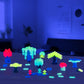 Plus Plus 70 Piece Interlocking Building Blocks For Kids, Open Ended Connecting Toys, Stem Bin Classroom Mini Manipulatives - Glow In The Dark Play Tube