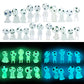 Ccinee 20Pcs Glow In Dark Tree Elves Fairy Luminous Ghost Micro Landscape Accessories Miniature Tree Elves Decoration For Garden