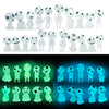 Ccinee 20Pcs Glow In Dark Tree Elves Fairy Luminous Ghost Micro Landscape Accessories Miniature Tree Elves Decoration For Garden
