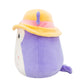 Squishmallows Original Plush Toy - Holly The Purple Owl - 19cm - Soft Polyester - Official Jazwares Model SQCR05400